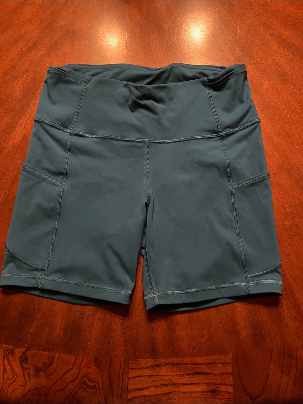 lululemon athletica High-Rise Bike Shorts in Teal-Blue